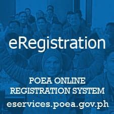 poea srn|POEA Online Registration System to Replace SRC .